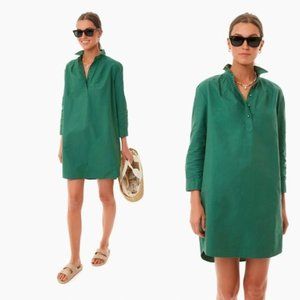 Pomander Place Emerald Green Shirt Dress Midi
